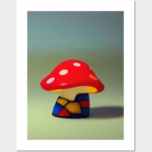 Mushroom Figurine Posters and Art